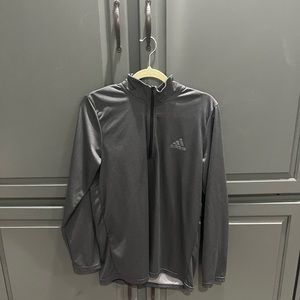 Adidas climalite half zip jacket. Dark gray color. Worn once.